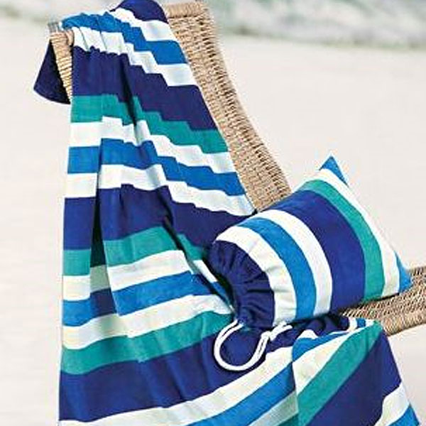 beach towel drawstring bag