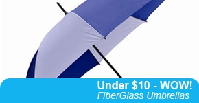 Promotional printed FiberGlass Corporate Golf Umbrellas Cheap