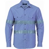 DNC Cotton Chambray Shirt with Generic R/Tape Long sleeve