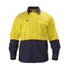 BISLEY COLDBLACK TREATED 2 TONE MENS HI VIS SHIRT