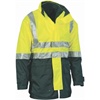 DNC 4 in 1 HiVis Two Tone Breathable Jacket with Vest and 3M RTape
